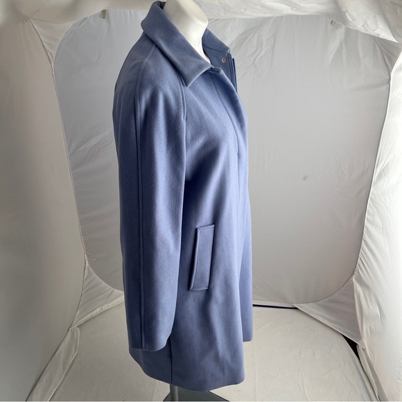 Express vintage 90s Y2K light blue single breast wool pea coat M - Picture 2 of 14